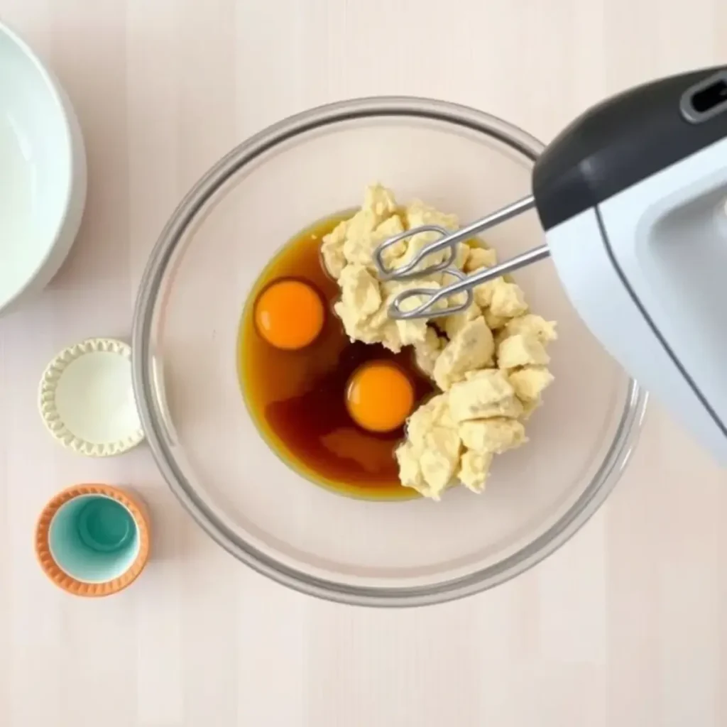 Lemon Gooey Butter Cookies making