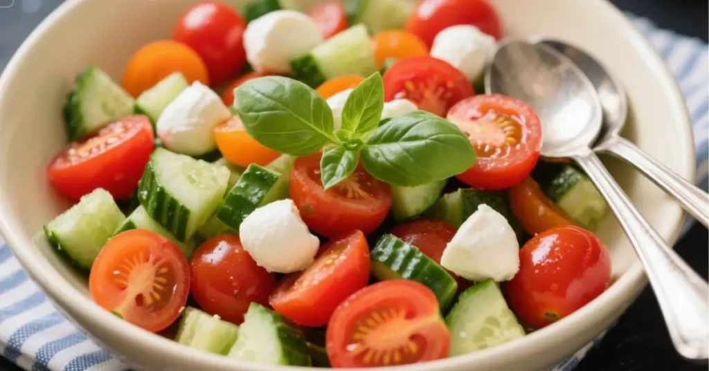 Cucumber Caprese Salad