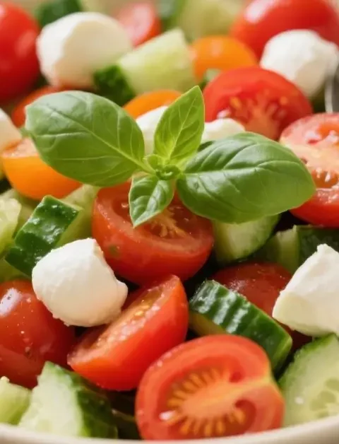 Cucumber Caprese Salad