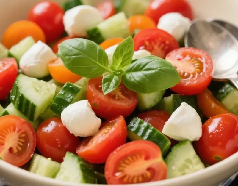 Cucumber Caprese Salad