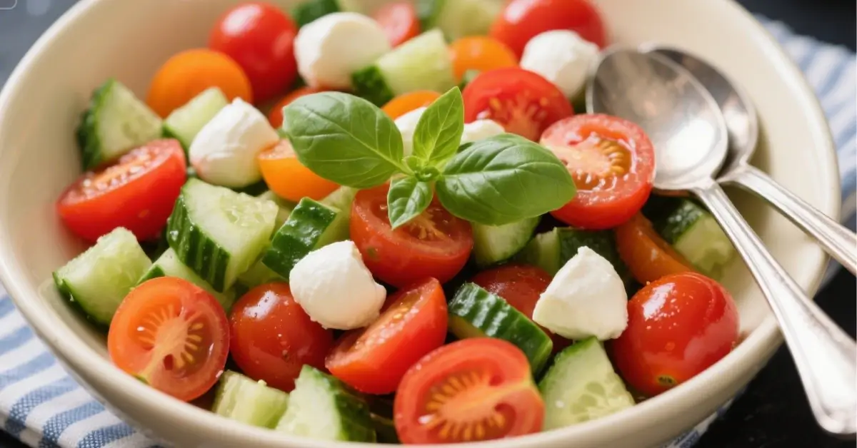Cucumber Caprese Salad