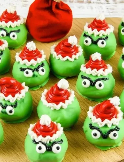Grinch Oreo Balls