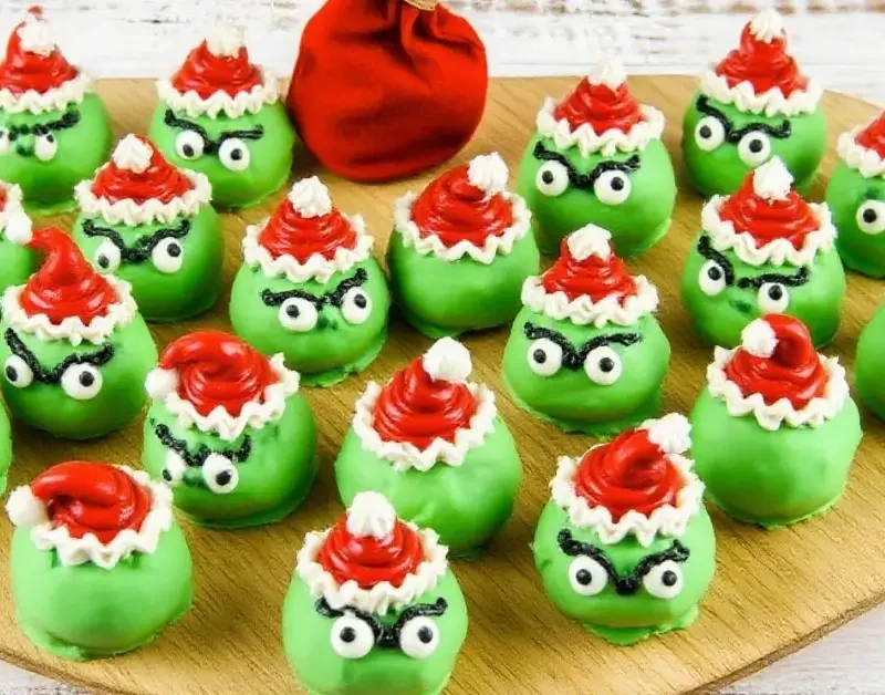 Grinch Oreo Balls