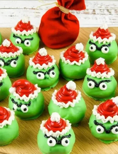 Grinch Oreo Balls