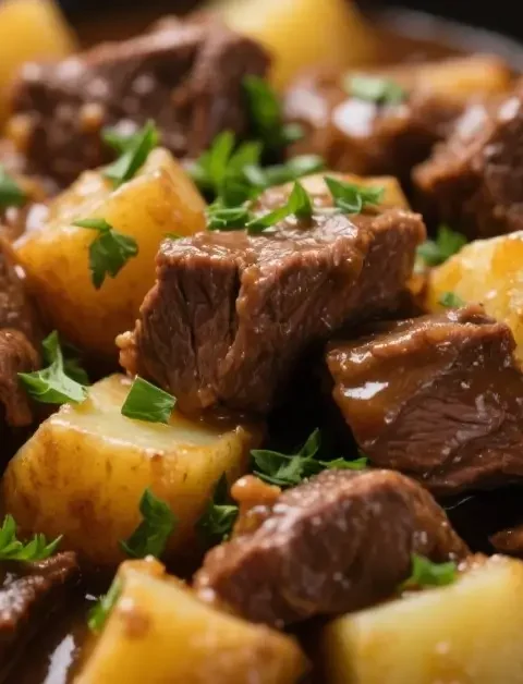 Slow Cooker Garlic Butter Beef Bites