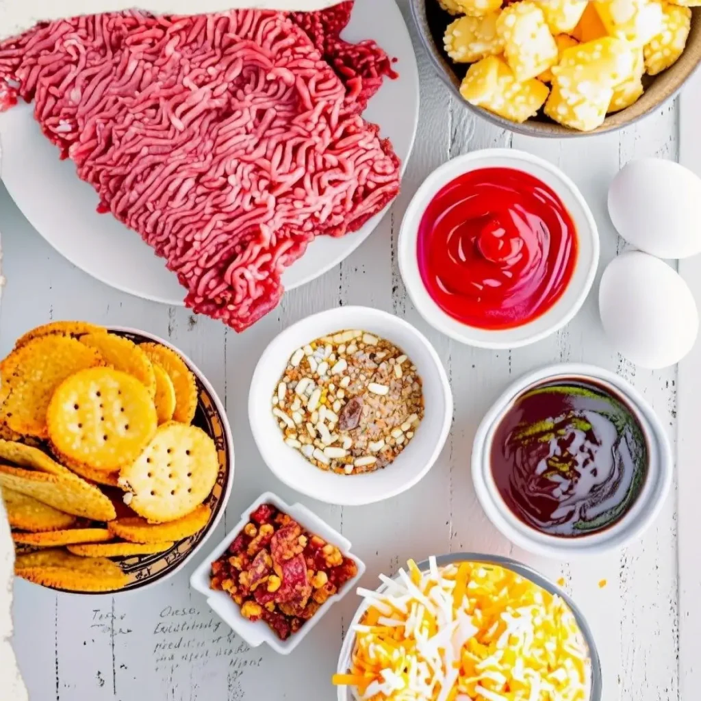 Tater Tot Meatloaf Casserole