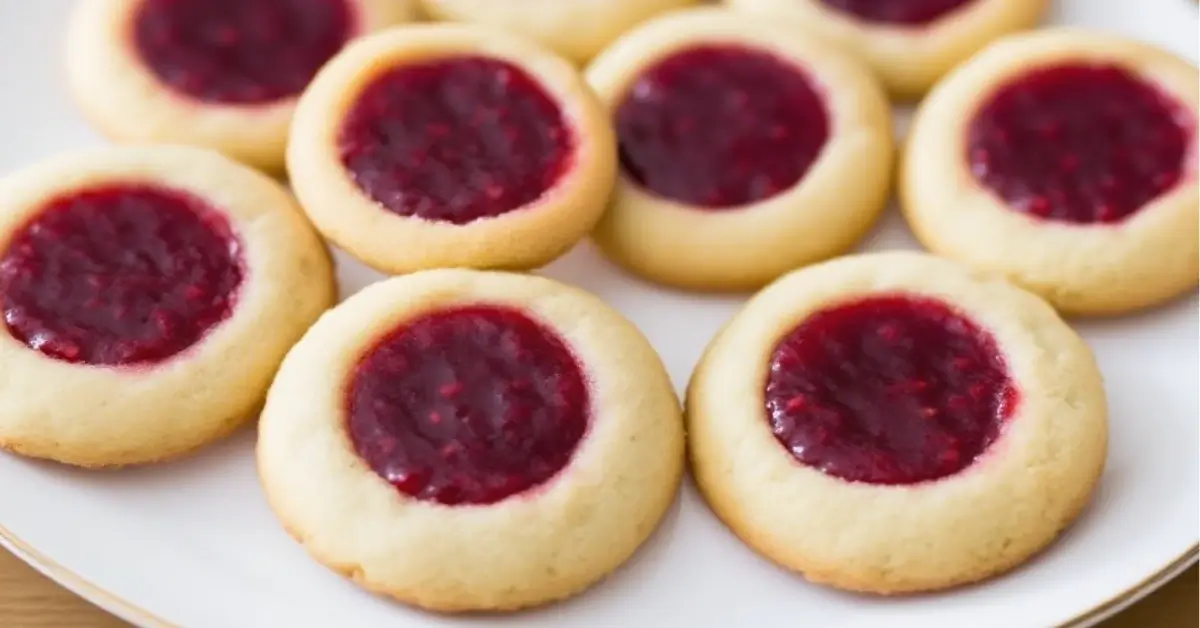 Soft Christmas Thumbprint Cookies