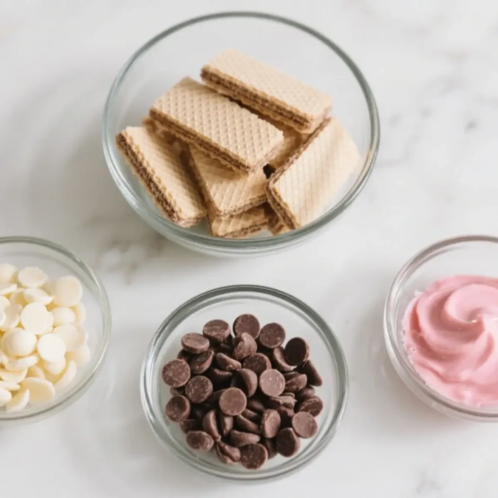 Wafer Pencil Cookies ing