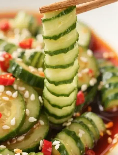Tik Tok Korean Cucumber Salad