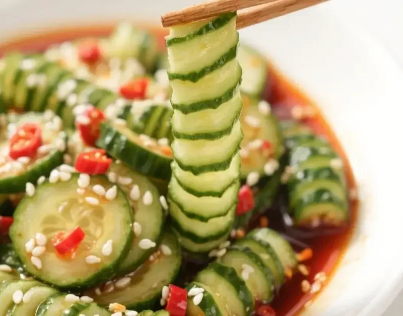 Tik Tok Korean Cucumber Salad