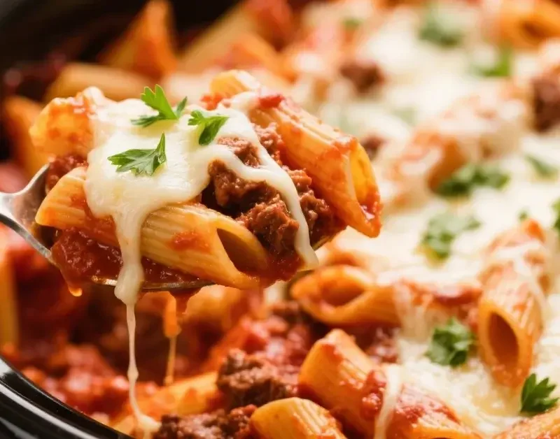 crockpot pizza casserole