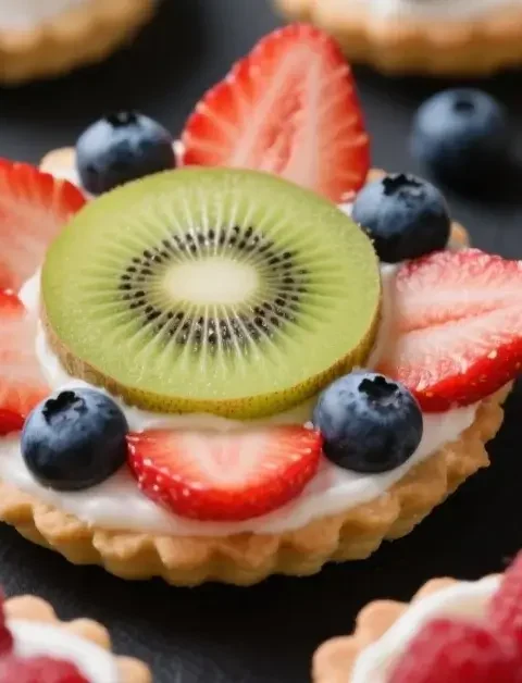 mini fruit pizza