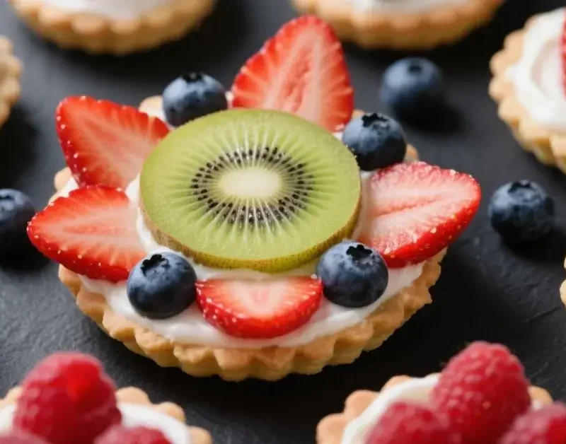 mini fruit pizza