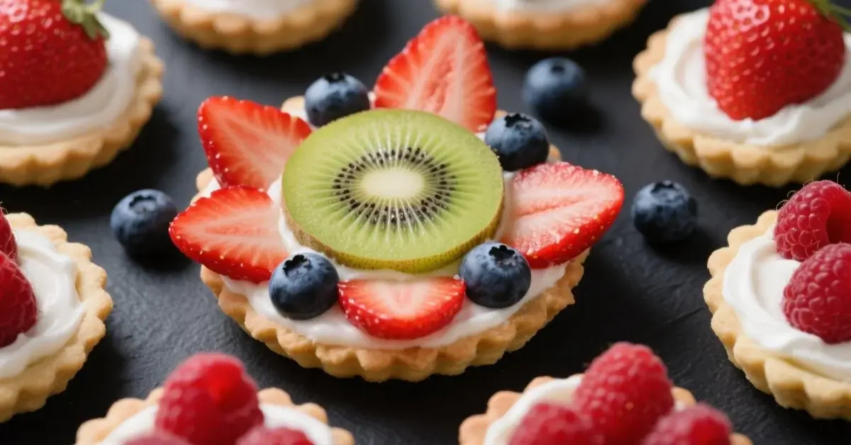 mini fruit pizza