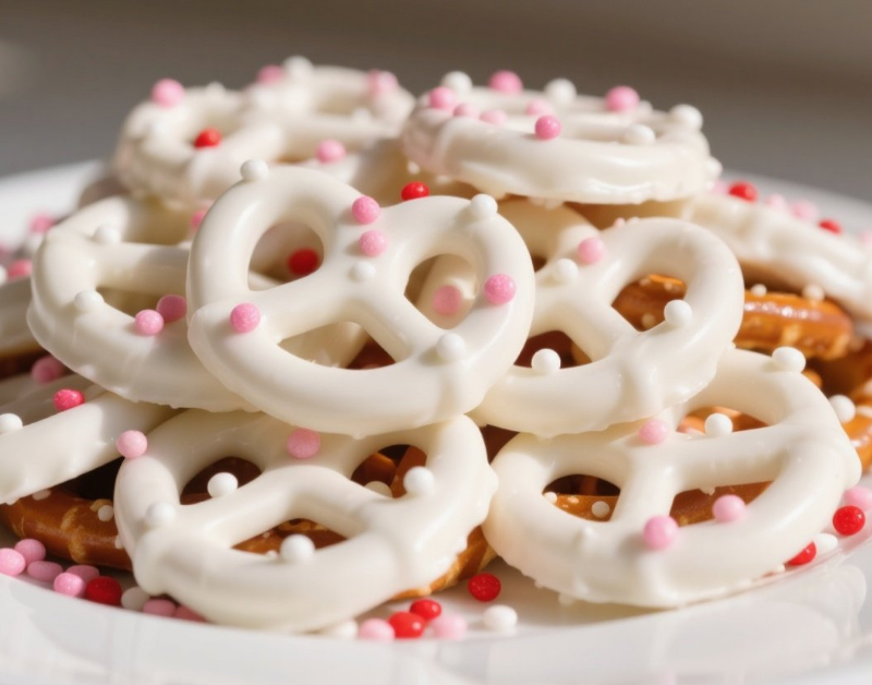 white chocolate covered pretzels