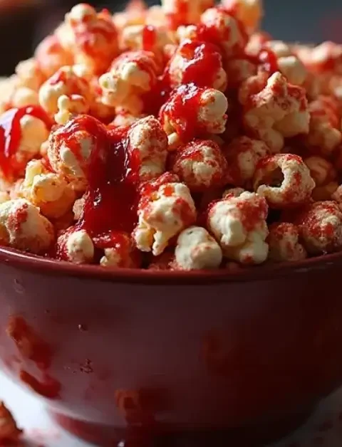 Bloody Red Velvet Popcorn