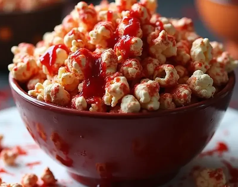 Bloody Red Velvet Popcorn