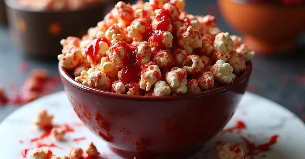 Bloody Red Velvet Popcorn