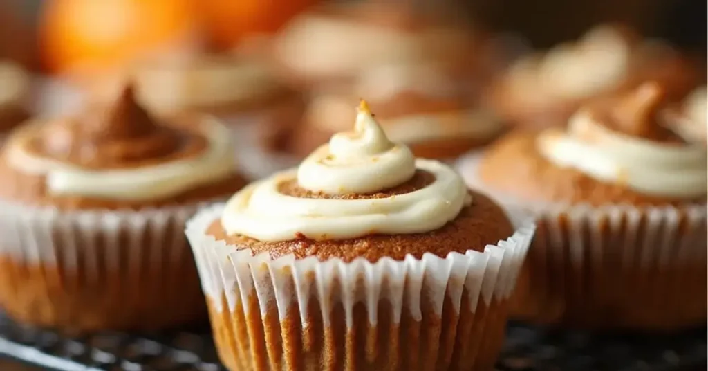 Pumpkin Cinnamon Roll Muffins