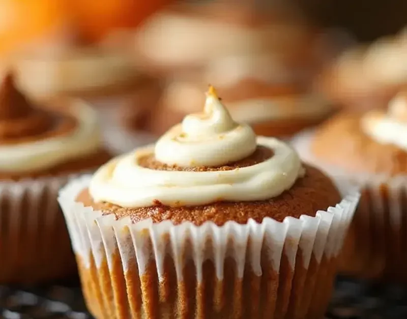 Pumpkin Cinnamon Roll Muffins
