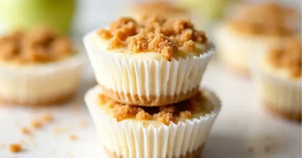 Apple Crisp Mini Cheesecakes