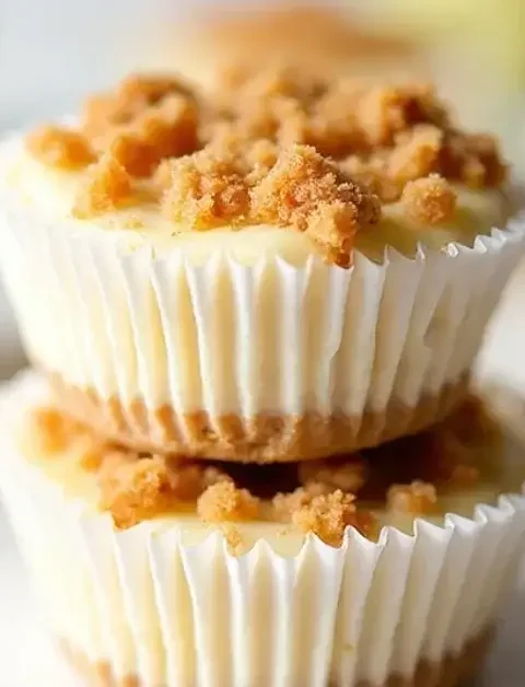 Apple Crisp Mini Cheesecakes