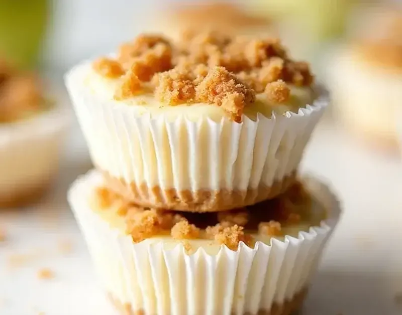 Apple Crisp Mini Cheesecakes
