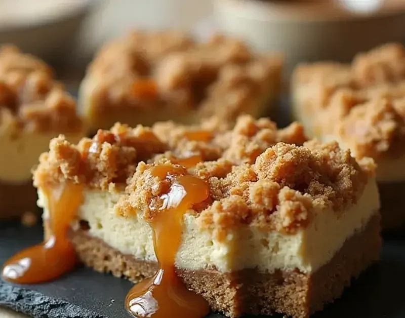 Caramel Apple Cheesecake Bars Recipe