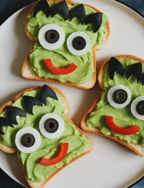 Creepy Cucumber Sandwiches