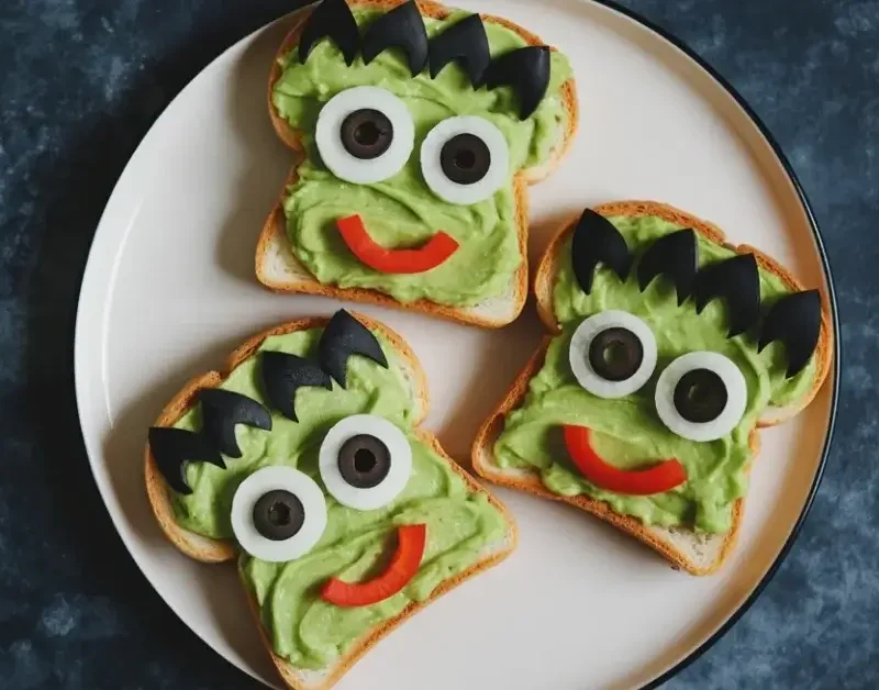Creepy Cucumber Sandwiches