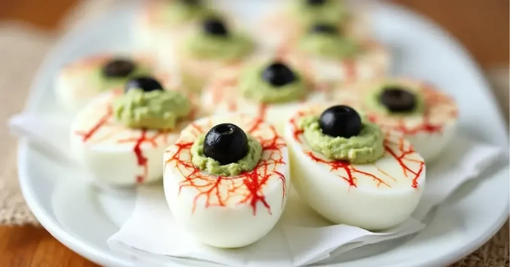 Eyeball Deviled Eggs