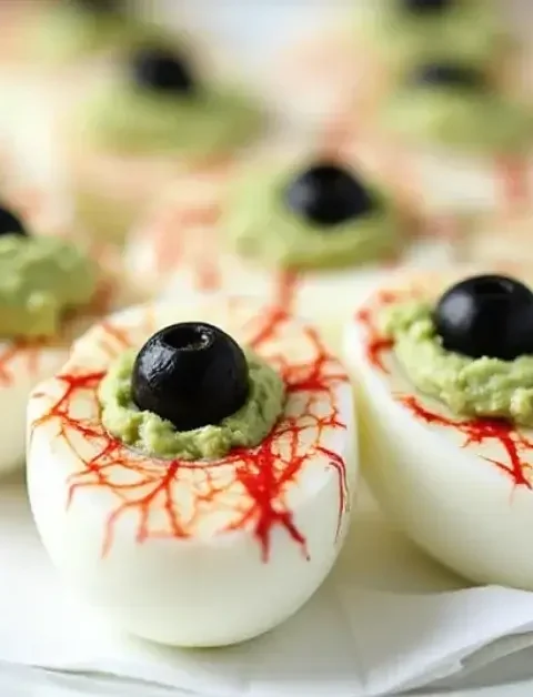Eyeball Deviled Eggs