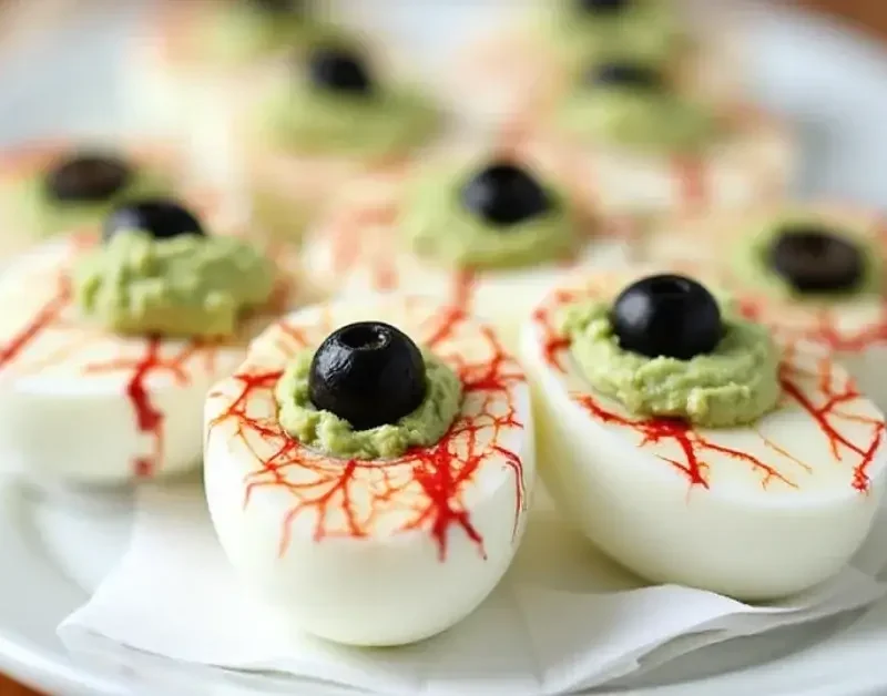 Eyeball Deviled Eggs