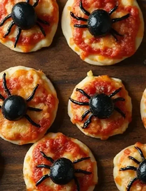 Spider Pizza Bites