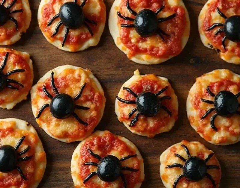 Spider Pizza Bites
