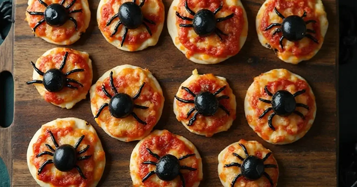 Spider Pizza Bites