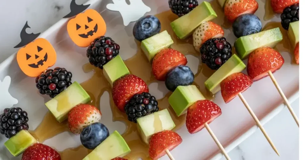 Spooky Fruit Kabobs
