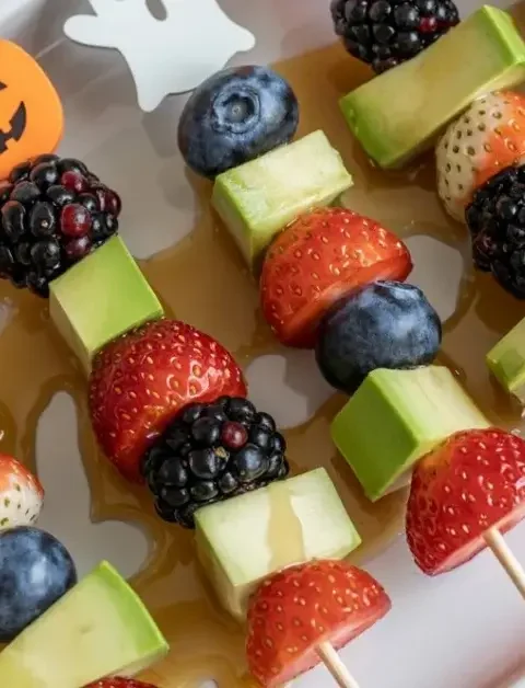 Spooky Fruit Kabobs