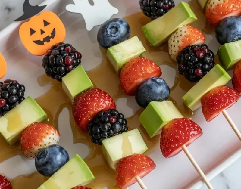 Spooky Fruit Kabobs