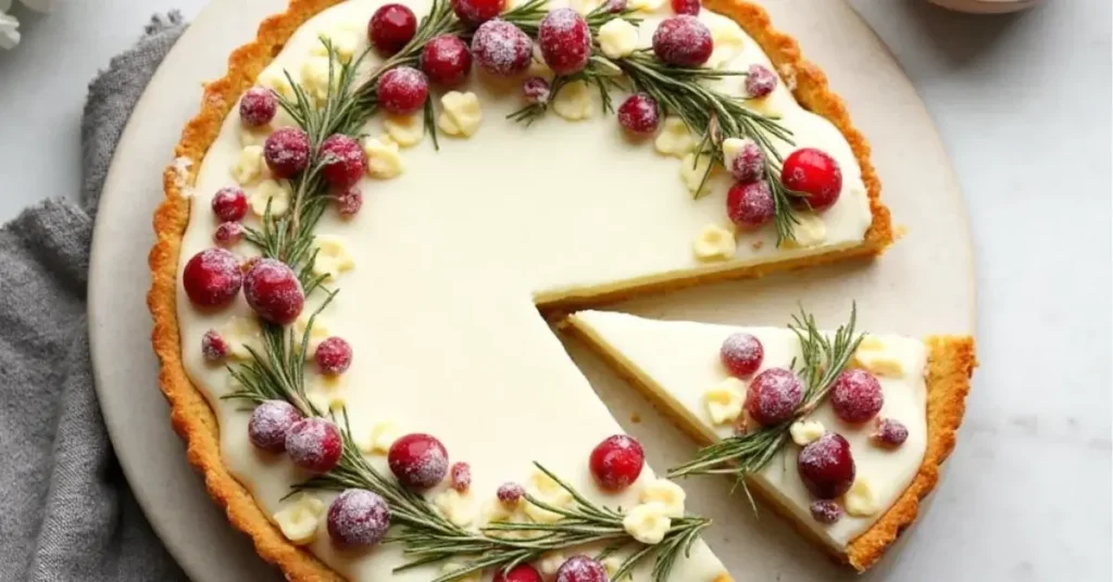 White Chocolate Cranberry Tart