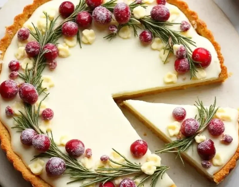 White Chocolate Cranberry Tart