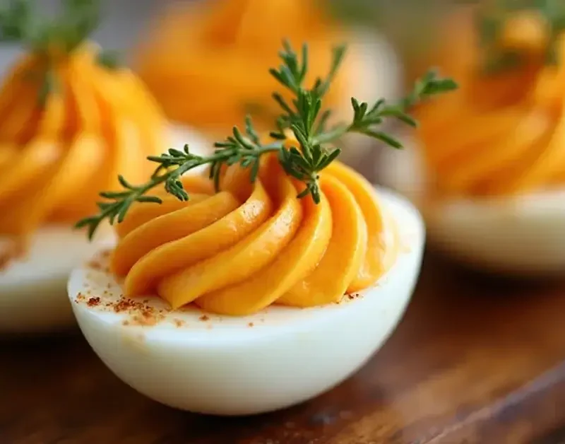 deviled egg halves