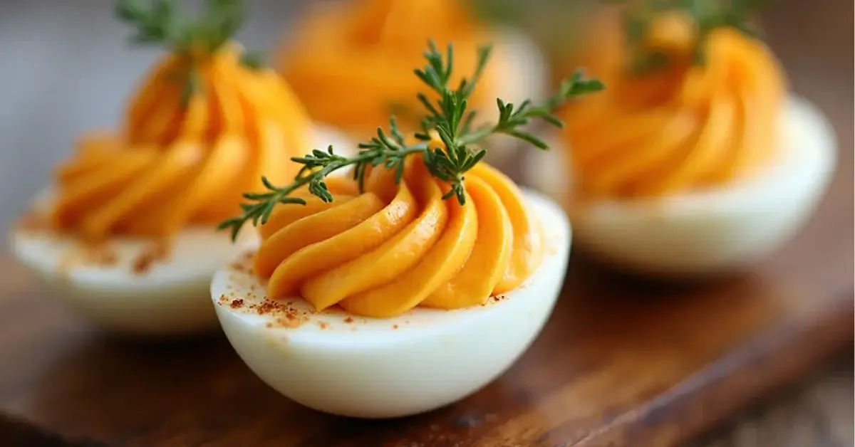 deviled egg halves