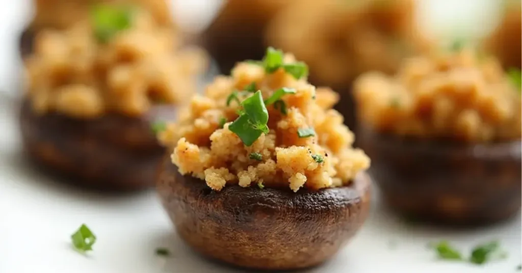 Best Christmas Stuffed Mushrooms