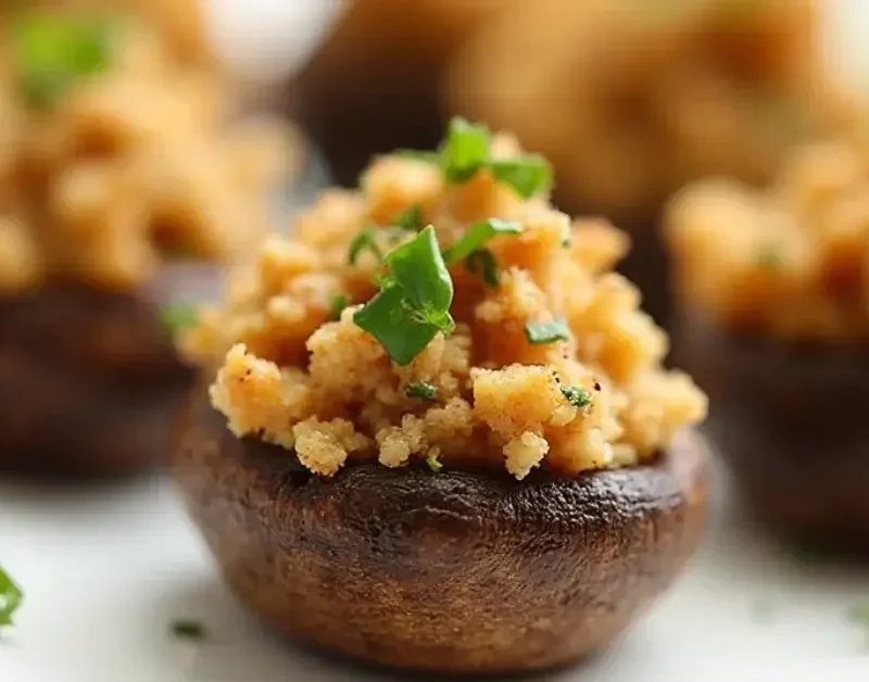 Best Christmas Stuffed Mushrooms
