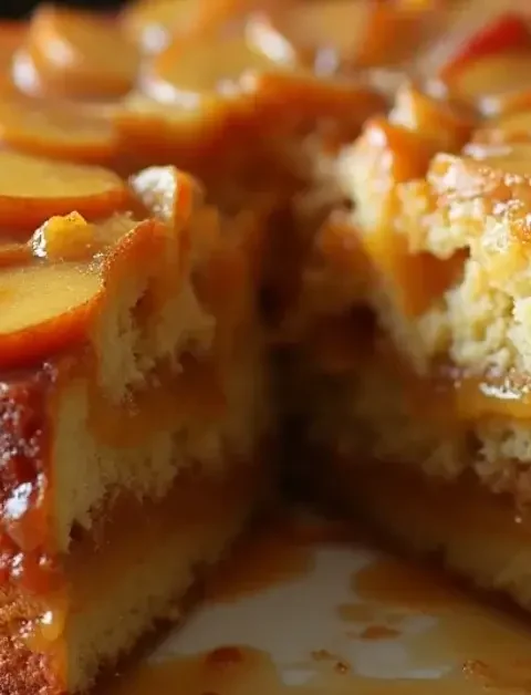 Caramel Apple Upside-Down Cake