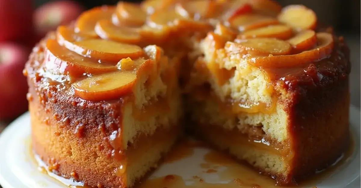 Caramel Apple Upside-Down Cake