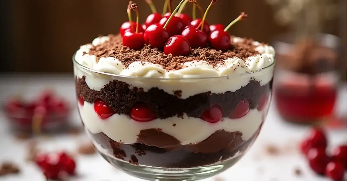 Christmas Black Forest Trifle