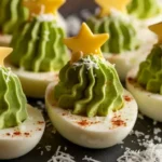 Christmas tree deviled eggs