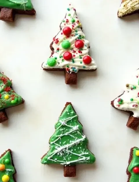 Frosted Christmas Brownies